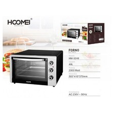 FORNO ELETTRICO 48 LITRI 2000 WATT FORNETTO CON LUCE TIMER E TERMOSTATO CUCINA