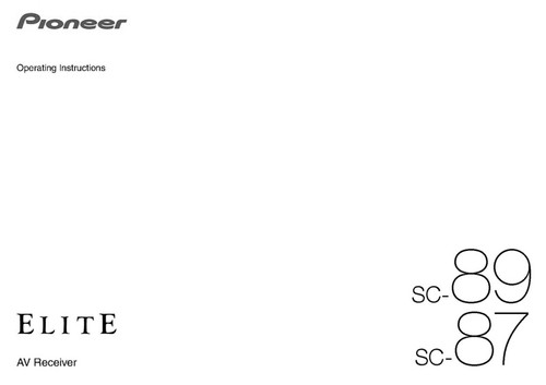 Pioneer ricevitore - pioneer, sc-87