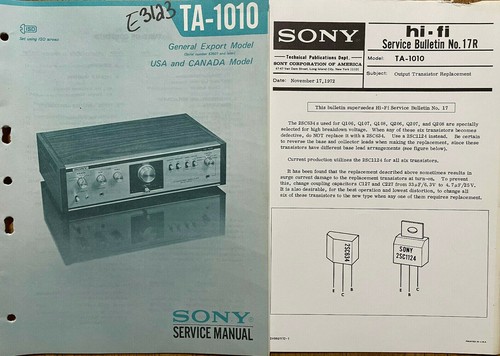 Sony 1010 amplificatore - sony,