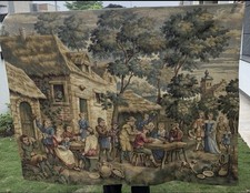 Antico arazzo figurativo