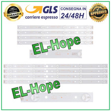 KIT 8 BARRE LED PER TV LG 43"