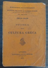 STORIA DELLA CULTURA GRECA di