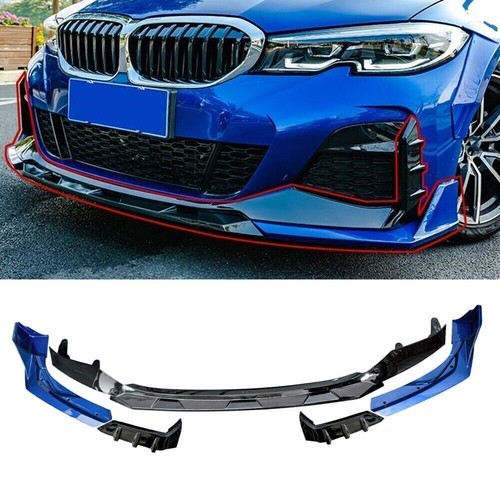 Blue front bumper spoiler - front,