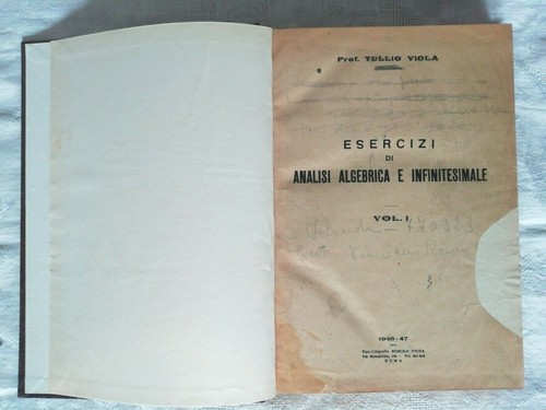 Esercizi analisi algebrica - di,