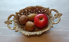 Solid Brass Basket 33cm Solid