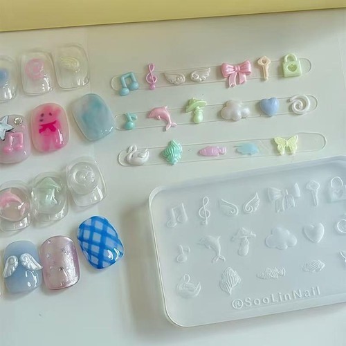 Stampo per unghie - in, silicone