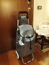 Carrello Trolley per la Spesa, 45 litri, Ultraleggero, Pieghevole, 2 Ruote