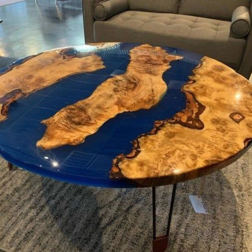 Tavolo epossidico blu - tavolo,