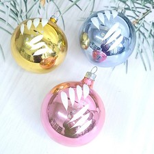 Set decorazioni albero vetro