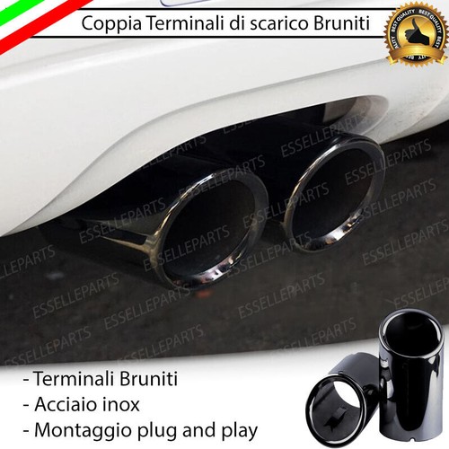 Coppia terminale scarico nero - coppia,