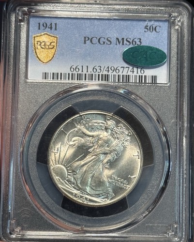 1941 ms63 pcgs cac - pcgs, walking