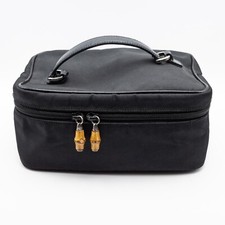 GUCCI Vanity Bag Bambù Nylon