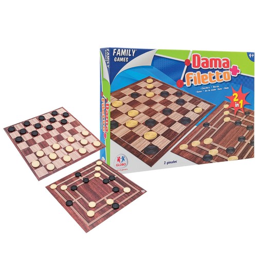 Gioco dama filetto - dama, e
