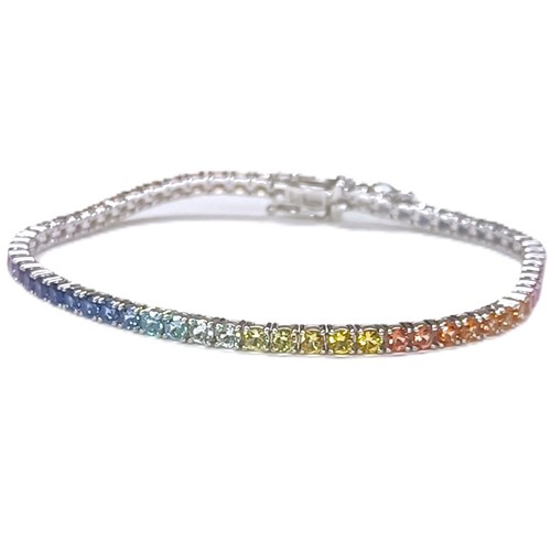 Bracciale oro bianco kt - bianco, 18