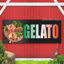 Insegna Striscione GELATO Coni