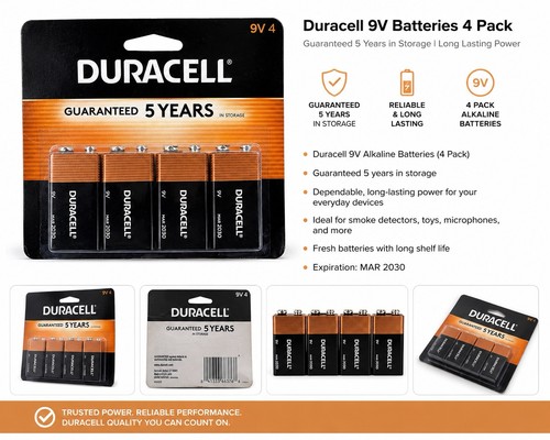 Duracell batterie volt - 9,