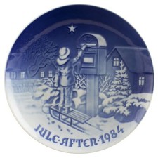 ROYAL COPENHAGEN BING&GRONDAHL PIATTO DI NATALE 1984 ORIGINALE PORCELLANA PRIMA 