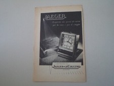 advertising Pubblicità 1949 SVEGLIA SVEGLIETTA JAEGER LE COULTRE