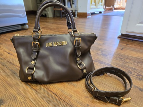 Love moschino brown satchel - love,