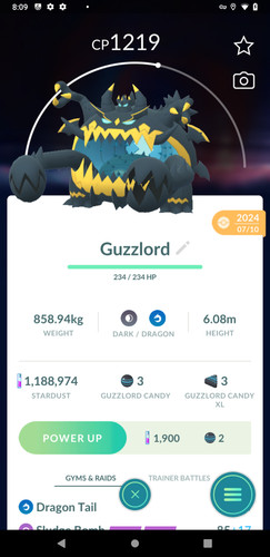 Guzzlord under 1500cp mosse - under, 3