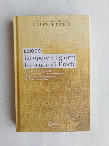Esiodo opere i - esiodo, giorni/