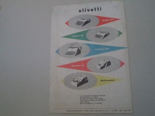 Advertising pubblicità 1954 - advertising,