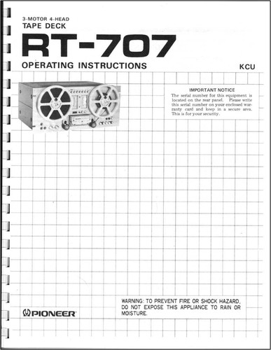 Pioneer 707 reel - reel,