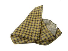 Pochette lana uomo gialla