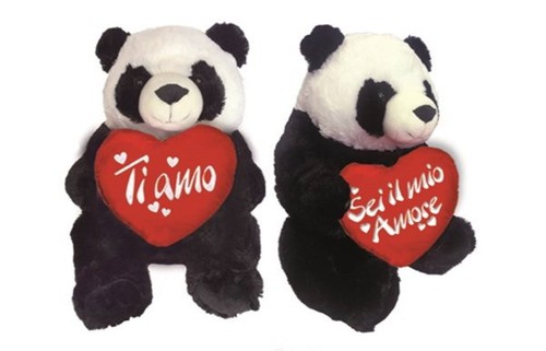 Peluche soft love panda - soft, 15