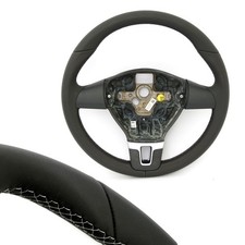 Grey Stitched Leather Steering