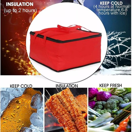 Borsa isolante pizza rosso - borsa,