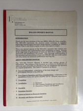 Krell KDA-250 Manuale d’uso