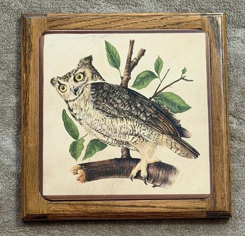 Gufo ceramica legno piastrella - ceramica,