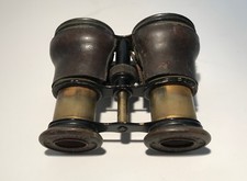 Binocolo d'ottone d'epoca francese Jumelle Elliptique Opera fine 800