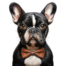 Bulldog francese cane auto