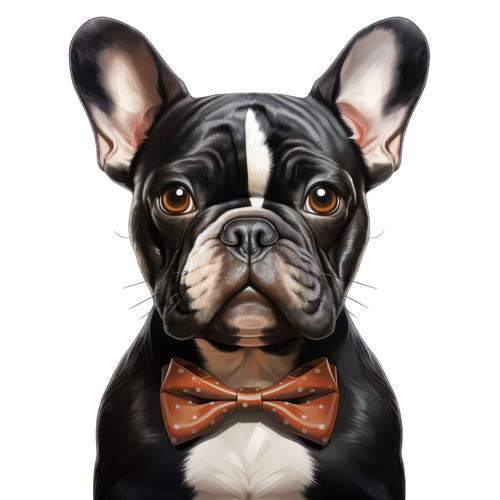 Bulldog francese cane - , auto