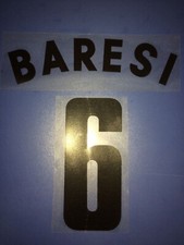 kit baresi nr 6 x maglia milan anni 80 nuovo