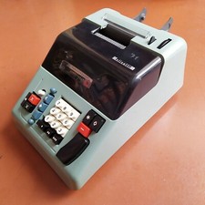 MACCHINA CALCOLATRICE ELETTRICA OLIVETTI MULTISUMMA 22 ANNI 50 MARCELLO NIZZOLI