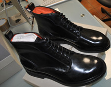 SANTONI STIVALETTO  PELLE 980,00 CART. 42.5 NERO SANT-25A70