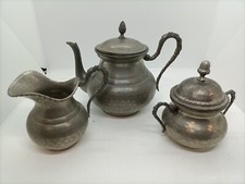 Set Da The Caffè In Peltro Vintage