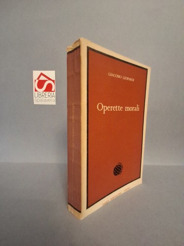 Operette morali leopardi - -,