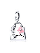Charm borsa shopping argento