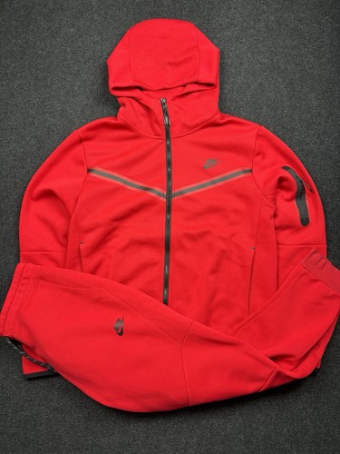 Tuta nike tech fleece rossa - tuta,