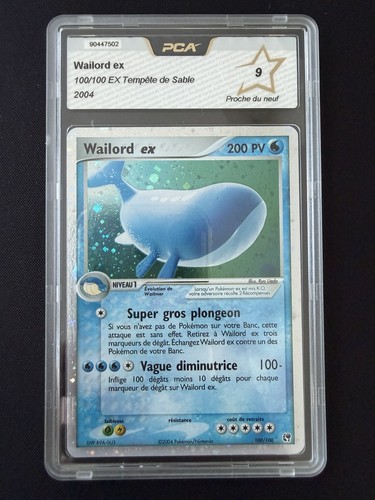 Carte pokemon wailord - carte, ex