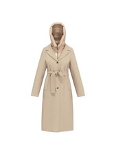 Giubbotto Emme Marella, modello Desiderio,  in panno soft, colore ecru