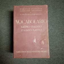 VOCABOLARIO LATINO-ITALIANO /