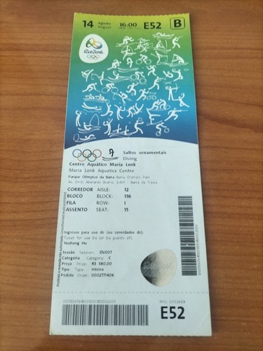 Biglietto olimpiadi 08 - olimpiadi, 14.08