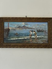 Quadro antico olio tavola - olio, su