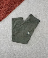 Pantaloni Carhartt Aviazione Taglia 36 x 32 Uomo Khaki Cargos Ripstop Y2K Utility Hype