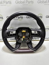 Volante Sterzo In Pelle Con Comandi Ds7 Con Cuciture Rosse